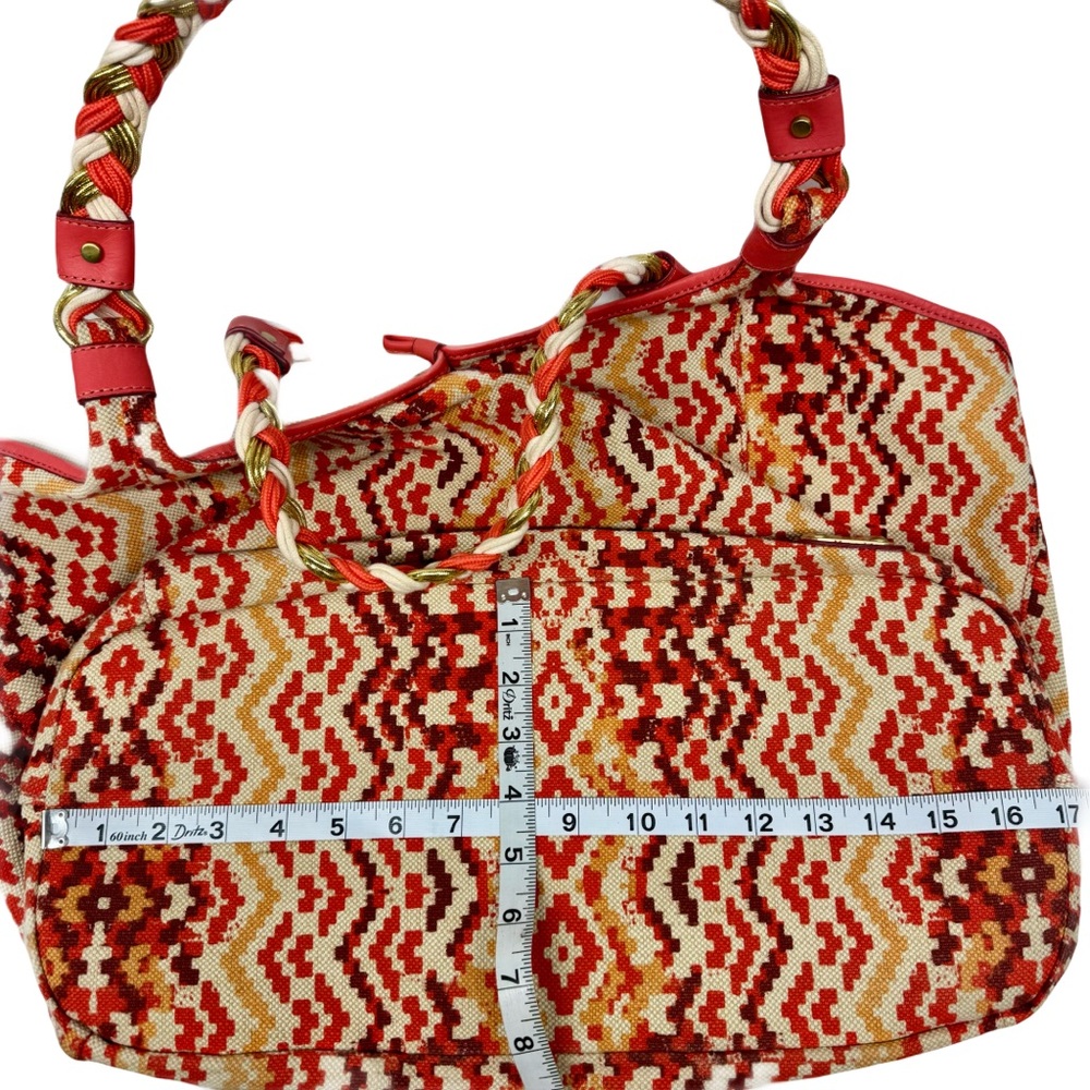 Rafe New York Playa beach bag XL orange multicolor - great condition 23” wide - Picture 7 of 15
